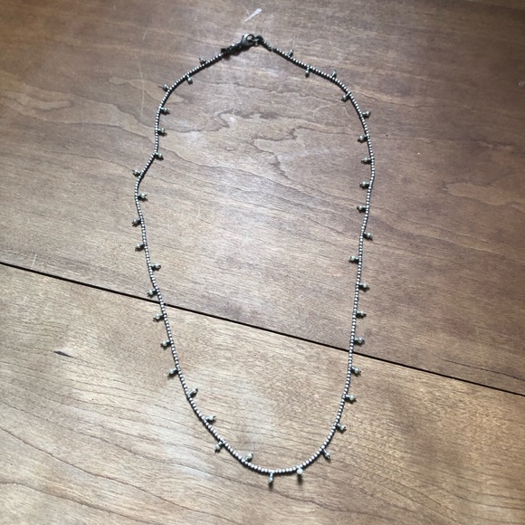 Tiny Pearl Choker .925 Dainty Layering Necklace - Picture 7 of 9